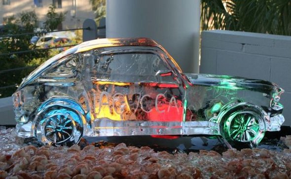 14 coolest ice car sculptures 01 in 14 Coolest Ice Car Sculptures 