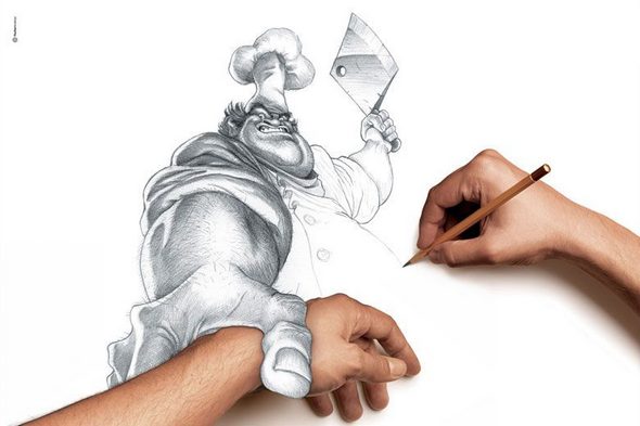 drawings which come alive 24 in Drawings which Enter Three Dimensional World