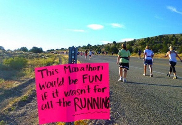 funny marathon signs 03 in Top 10 Funniest Marathon Signs