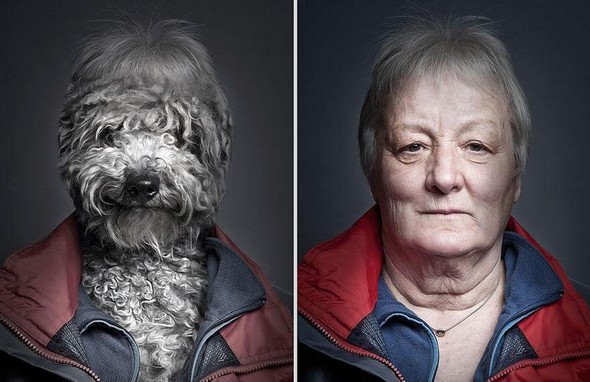 dogs dressed as their owners 02 in They Say Dogs Reflect Their Owners Characteristics. These Photos Prove This
