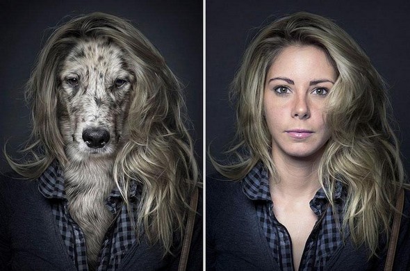 dogs dressed as their owners 04 in They Say Dogs Reflect Their Owners Characteristics. These Photos Prove This