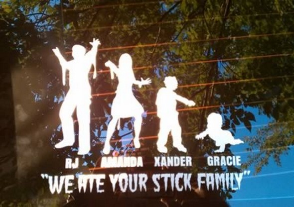 hilarious family car stickers 10 in Family Car Stickers Which You Will Copy